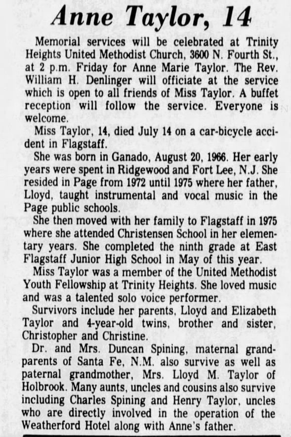 Clipping from Arizona Daily Sun
